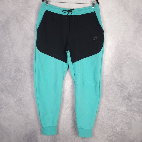 Nike Tech Fleece Joggers Mens XL Green Utility Sportswear Drawstring Pant - Picture 1 of 16